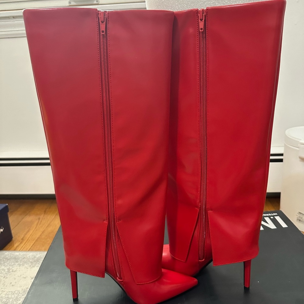INC Skylar Fold Over Cuffed Knee High Boots NIB